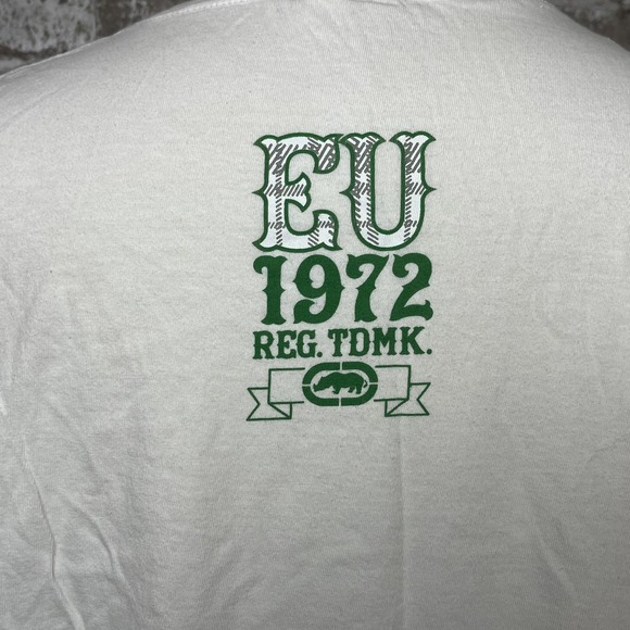 Ecko Unltd Shirt Mens XL White The Classic T-Shirt 1972 Graphic Rhino Streetwear - Picture 7 of 11